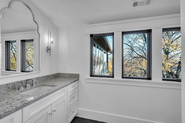 bathroom with vanity