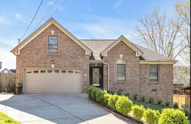 front of property featuring a garage