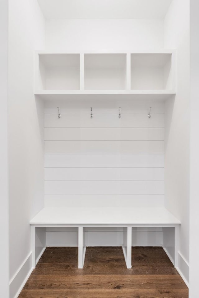 mudroom featuring hardwood / wood-style flooring