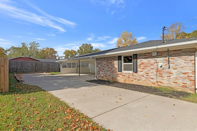 view of rear view of property