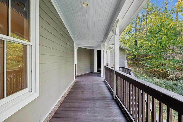 view of wooden terrace