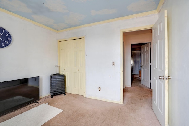 interior space with ornamental molding