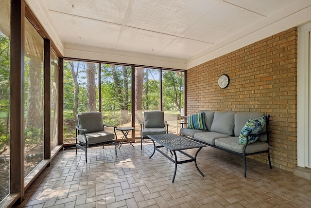 view of sunroom