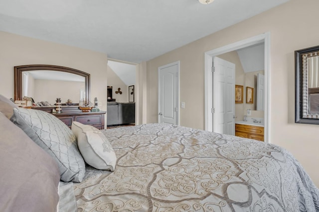 bedroom with ensuite bathroom