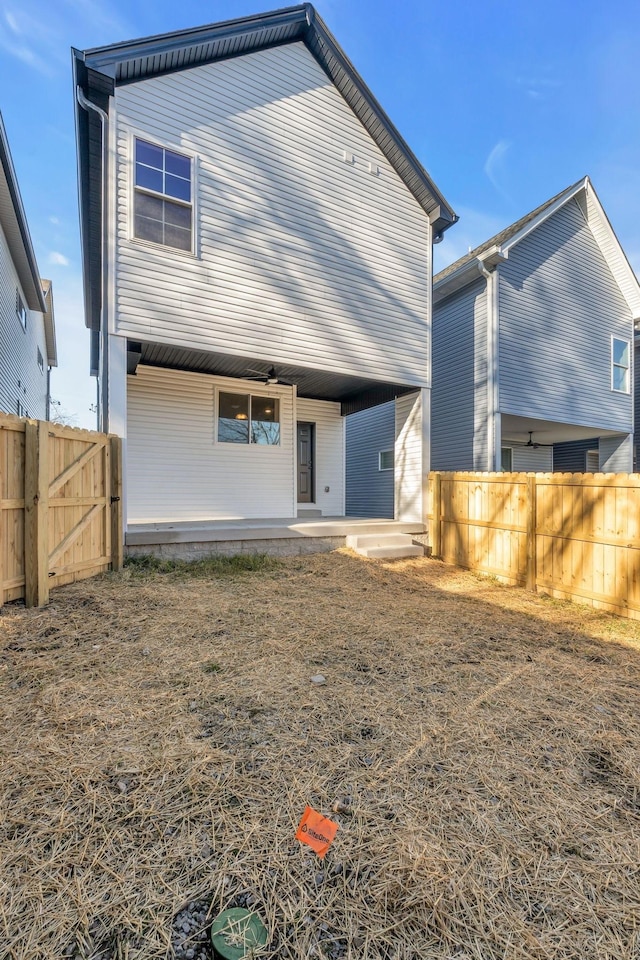 back of house featuring a patio