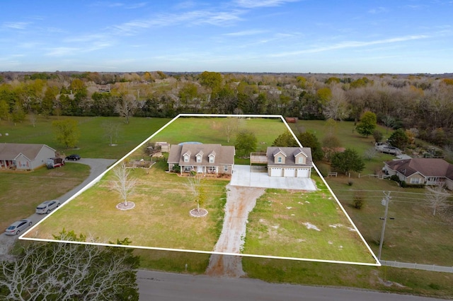 birds eye view of property