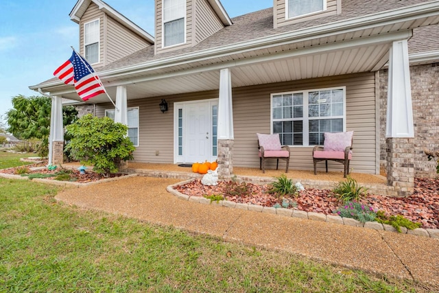 view of front of house with a porch