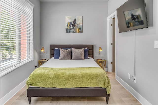 view of tiled bedroom