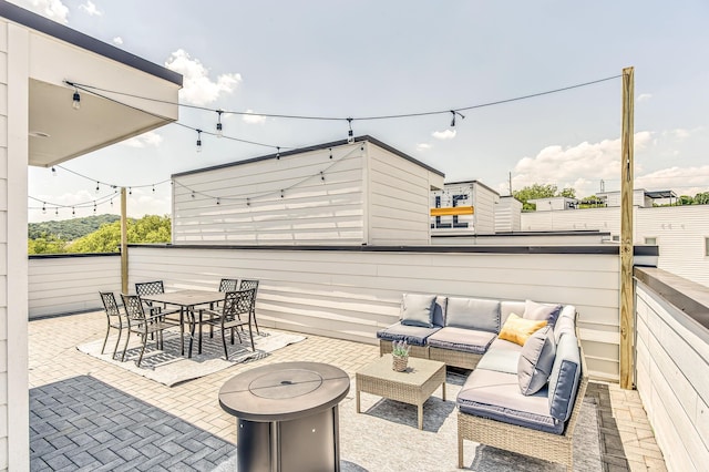 view of patio / terrace featuring outdoor lounge area