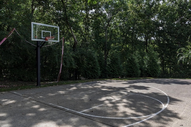 view of sport court