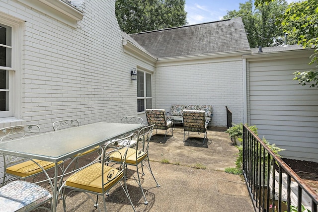 view of patio / terrace featuring outdoor lounge area