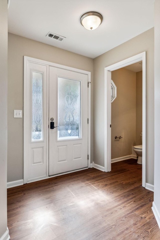 2016 Shamrock Dr, Spring Hill, TN 37174 - foyer with wood finished floors and baseboards