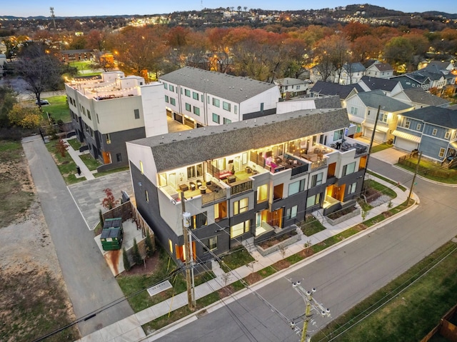 birds eye view of property featuring a residential view