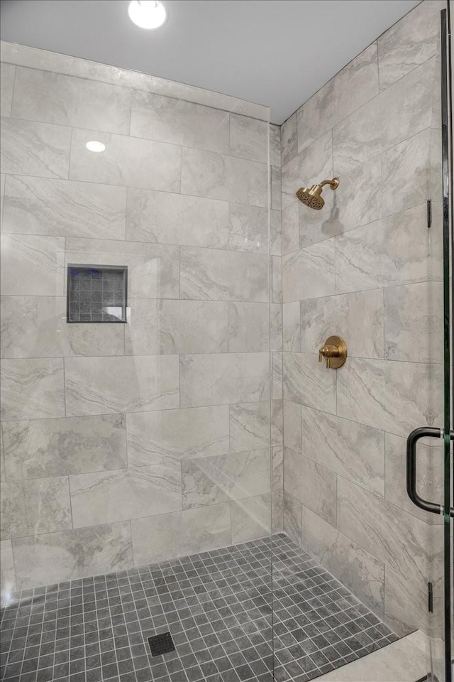 bathroom with walk in shower