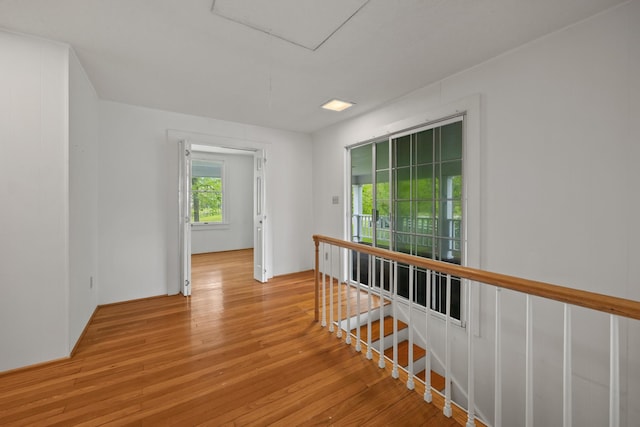 corridor featuring light hardwood / wood-style floors