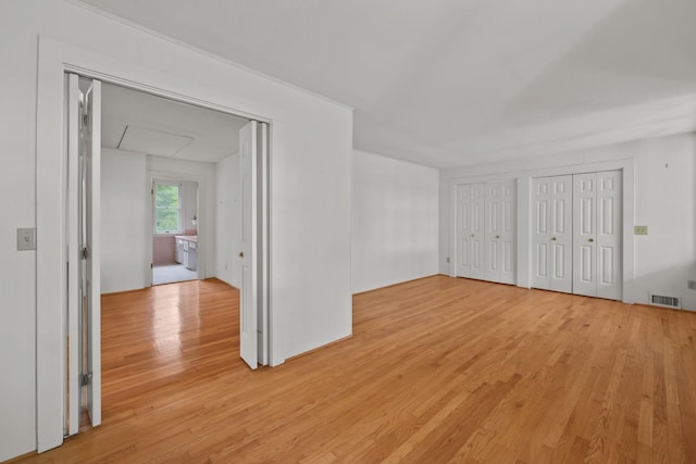 interior space with light wood-type flooring