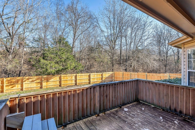 view of wooden terrace