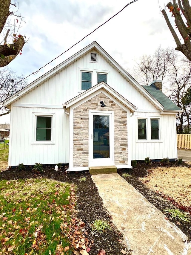 view of rear view of property