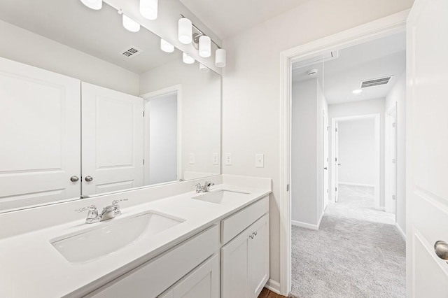 bathroom featuring vanity