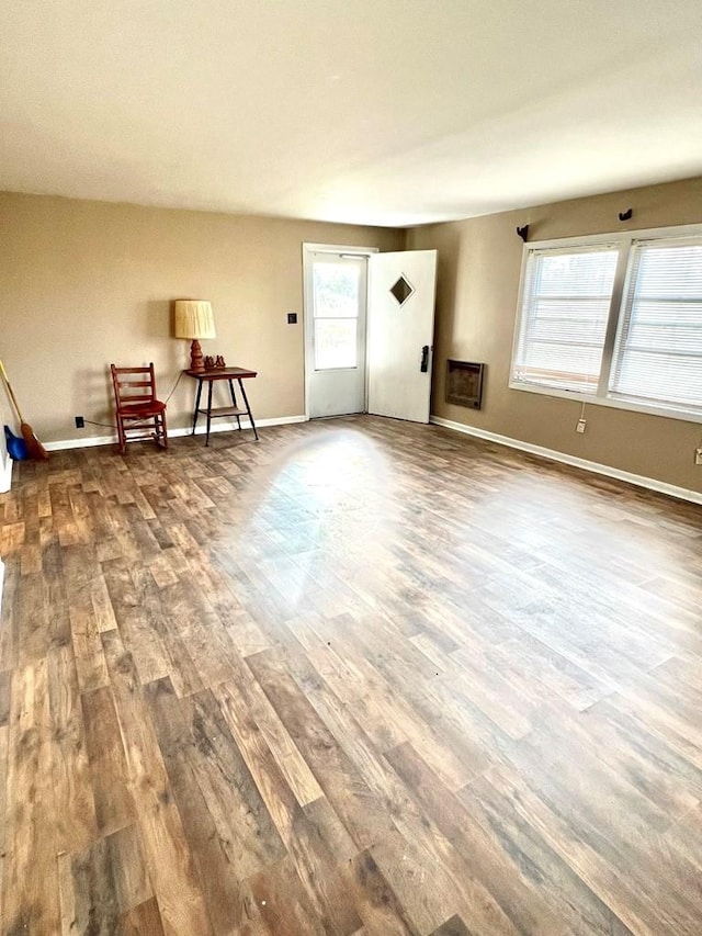 interior space featuring wood-type flooring