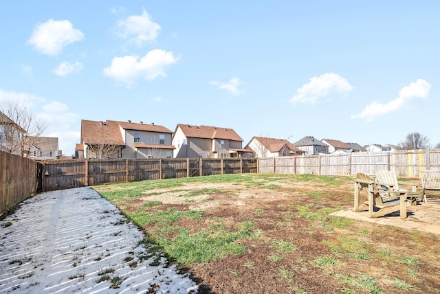 view of yard with a patio