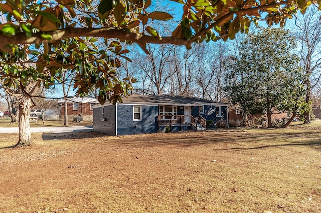 view of ranch-style home