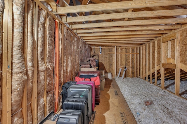 view of attic