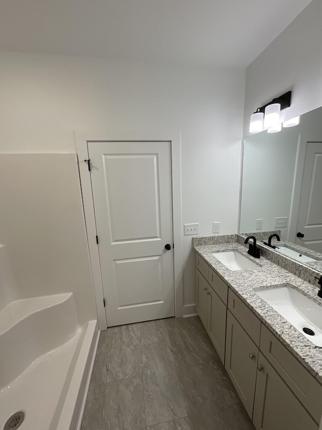 bathroom with vanity