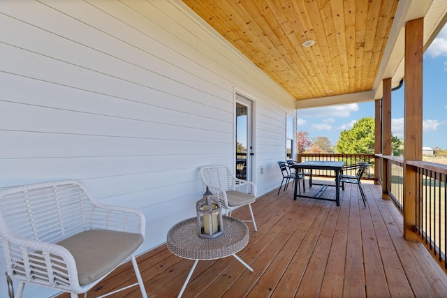 view of wooden terrace