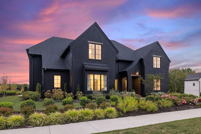 view of modern farmhouse