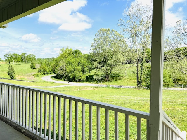 view of balcony