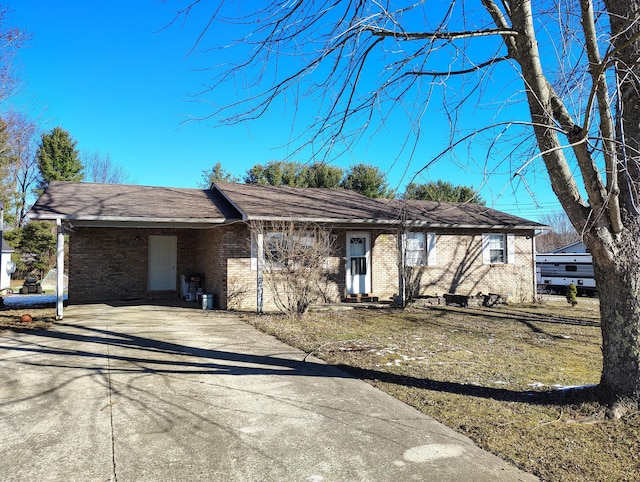 view of ranch-style house