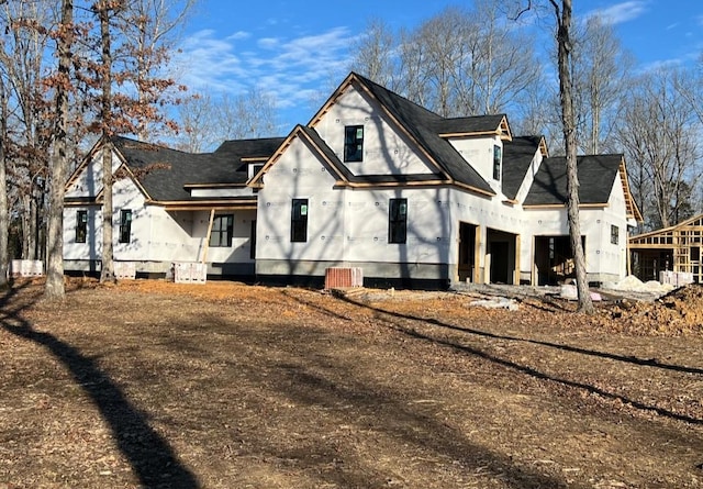 exterior space featuring a garage