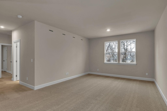 view of carpeted empty room