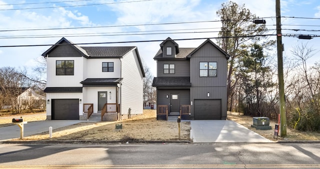 front of property featuring a garage