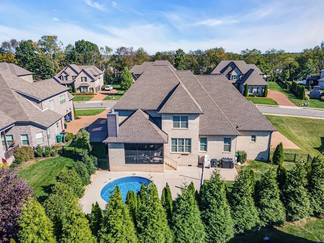 birds eye view of property