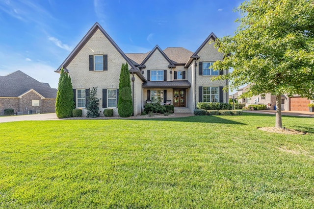 view of front of property with a front yard