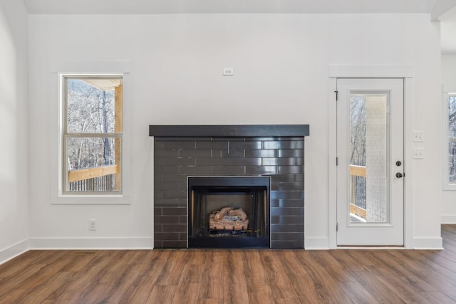 room details with hardwood / wood-style flooring