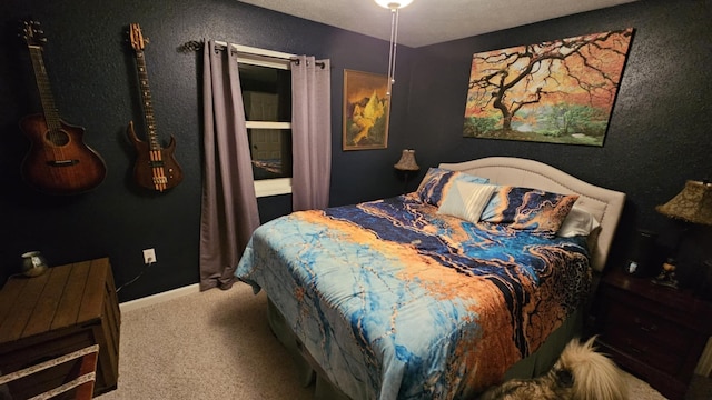 bedroom featuring carpet flooring