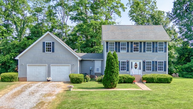 270 River Chase Rd, Allensville, KY 42204 - colonial-style house with dirt driveway, a front lawn, and a shingled roof