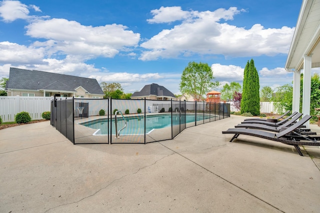 view of pool with a patio area