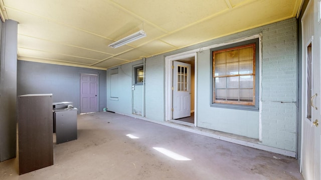 interior space with a patio area