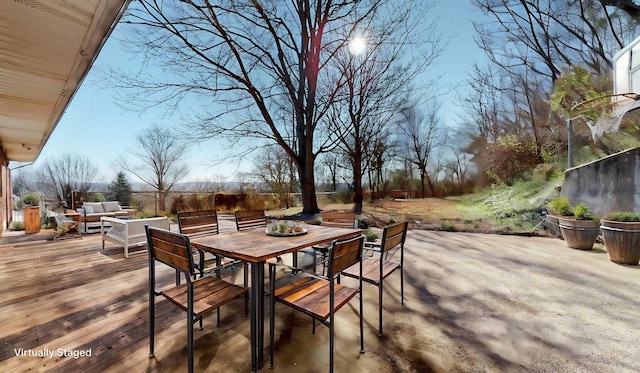 view of patio / terrace with an outdoor living space