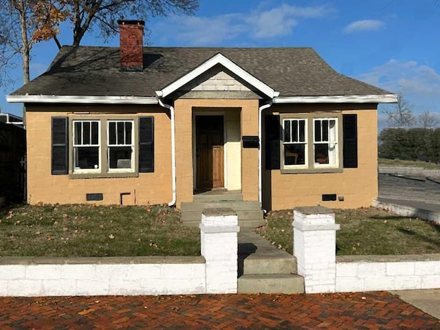 view of bungalow-style house