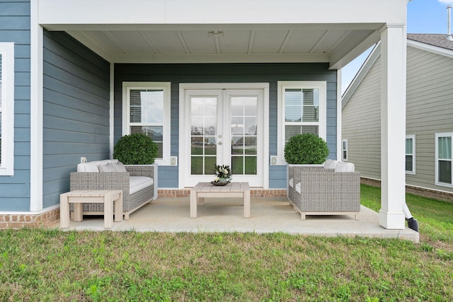 view of patio / terrace with french doors