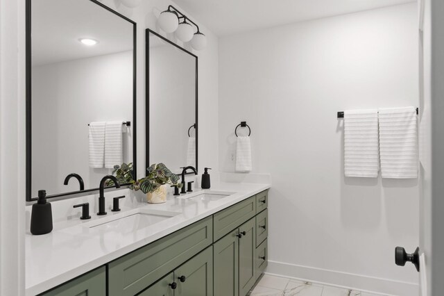 bathroom featuring vanity