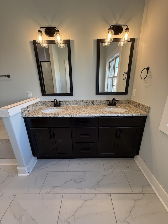 bathroom with vanity