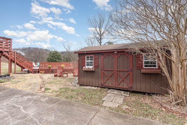 view of outbuilding