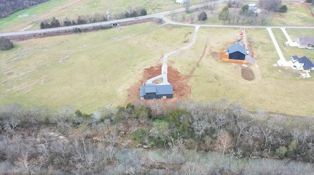 drone / aerial view featuring a rural view