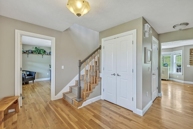 interior space with light wood-type flooring